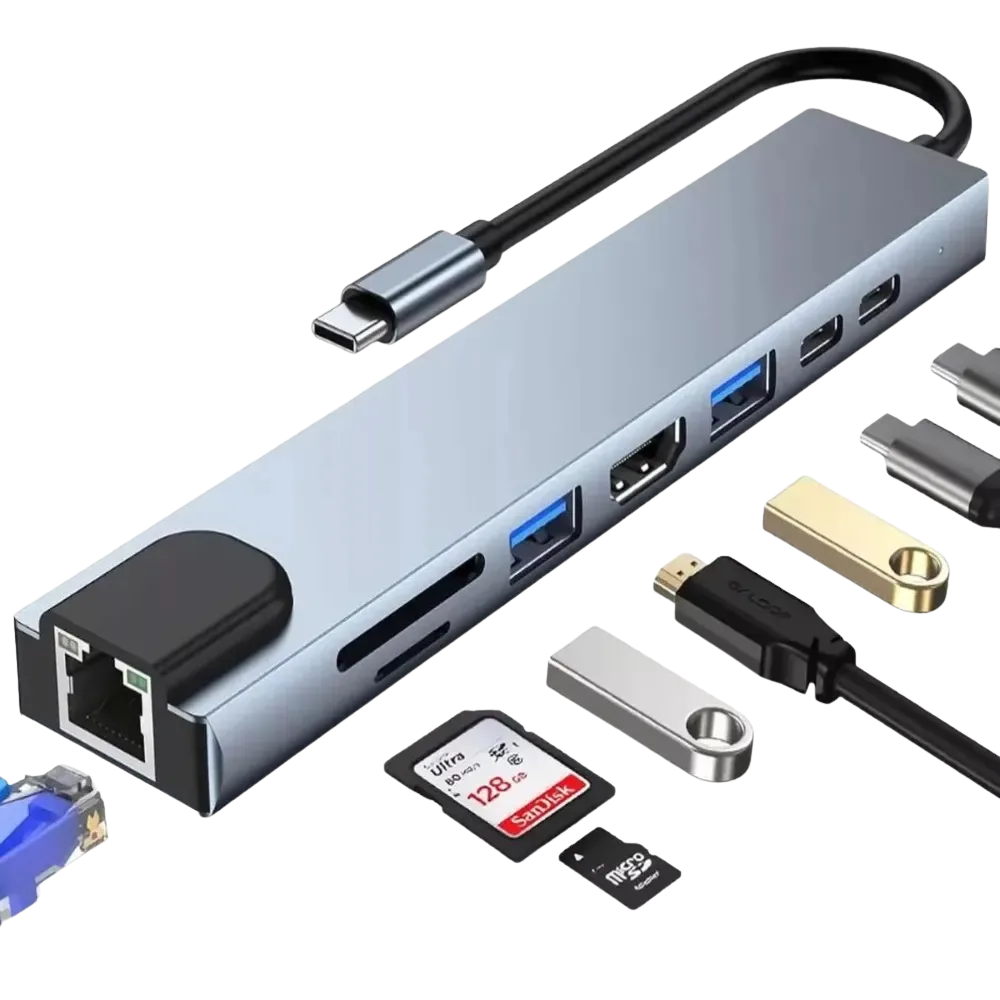 HUB 8P USB-C 379